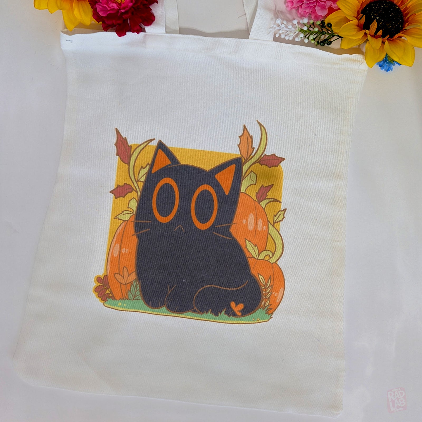 Canvas Tote Bags - Pumpkitty