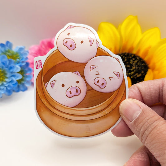 Pork Buns | Waterproof Matte Vinyl Sticker