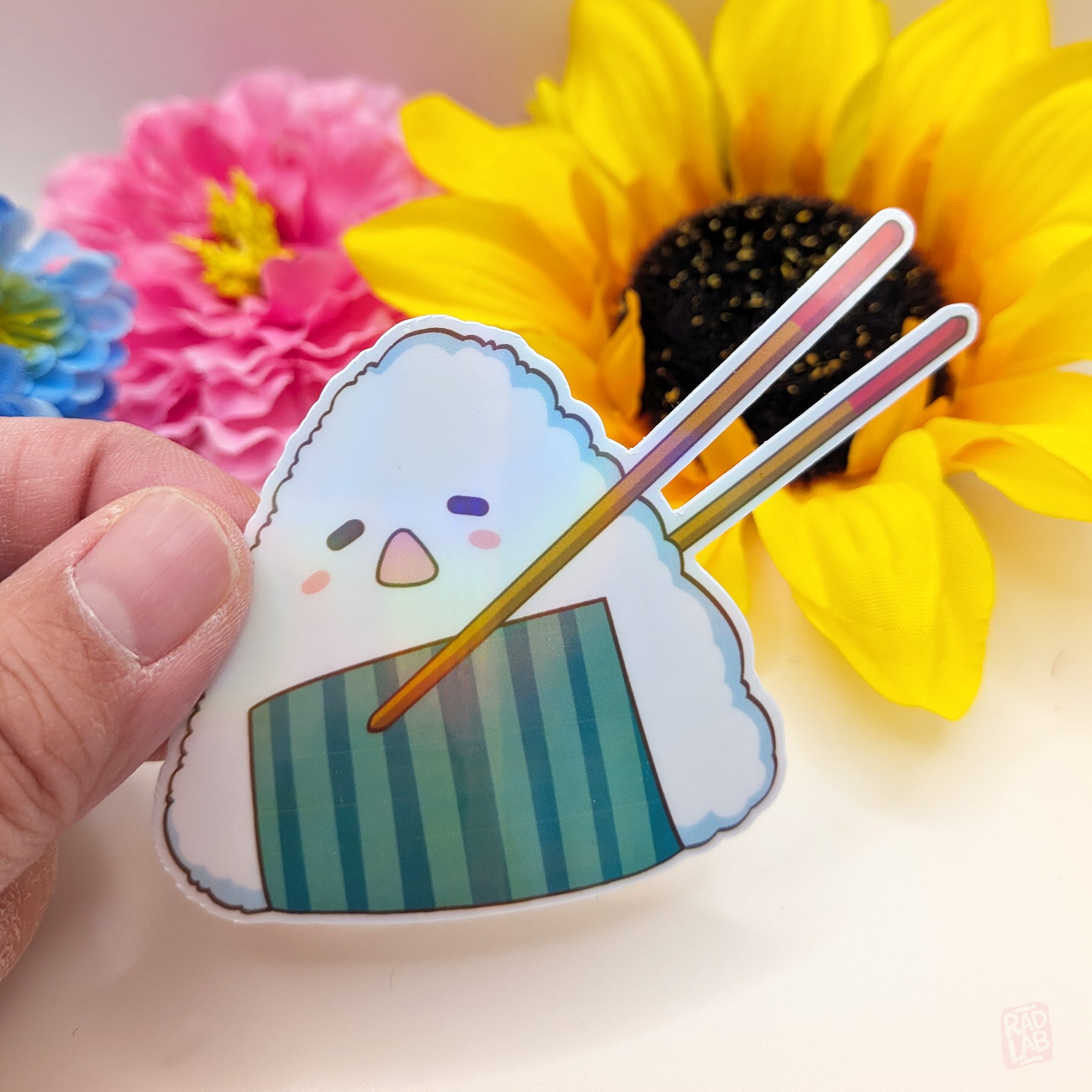 Onigiri Chopsticks | Waterproof Matte Vinyl Sticker
