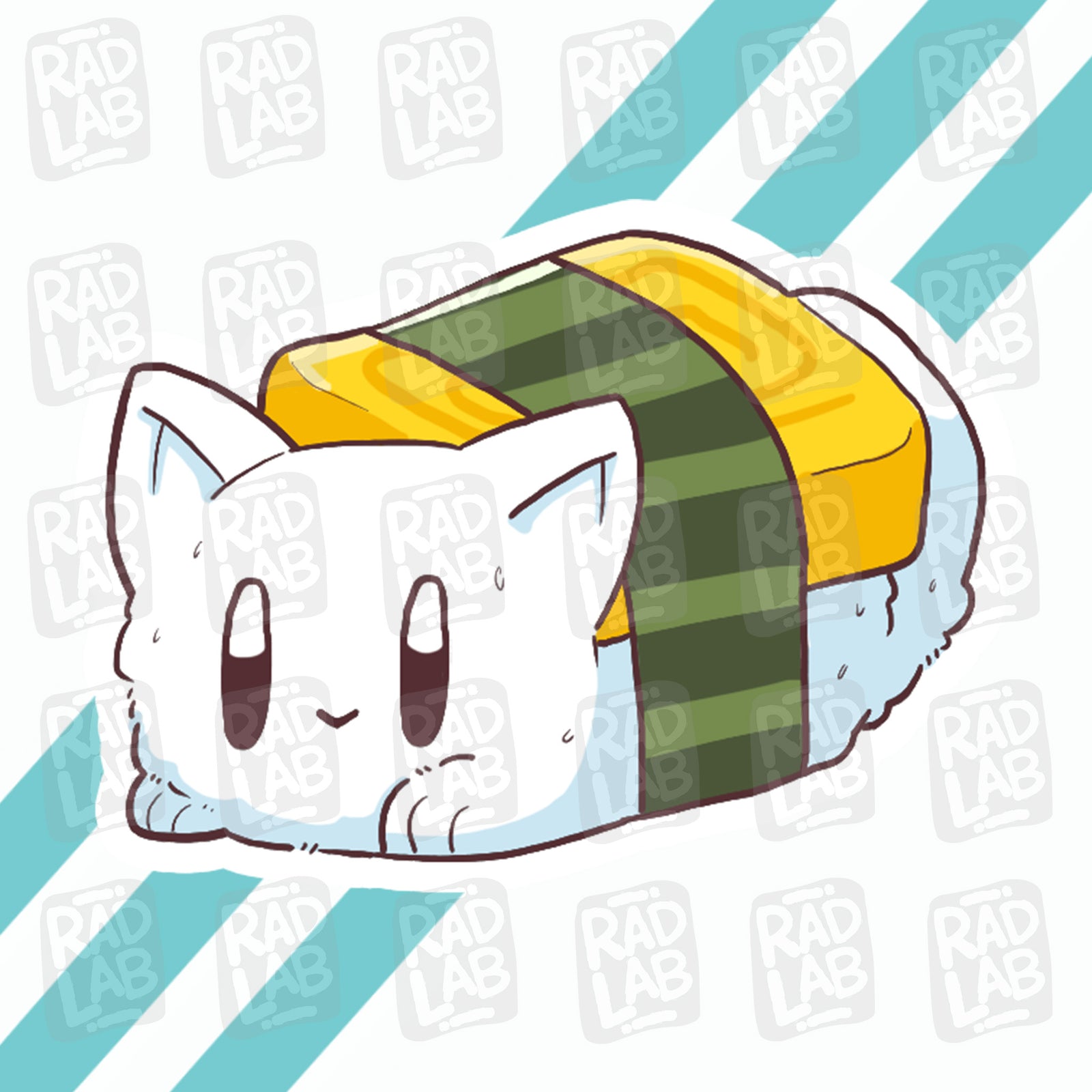 Tamago Cat | Waterproof Matte Vinyl Sticker