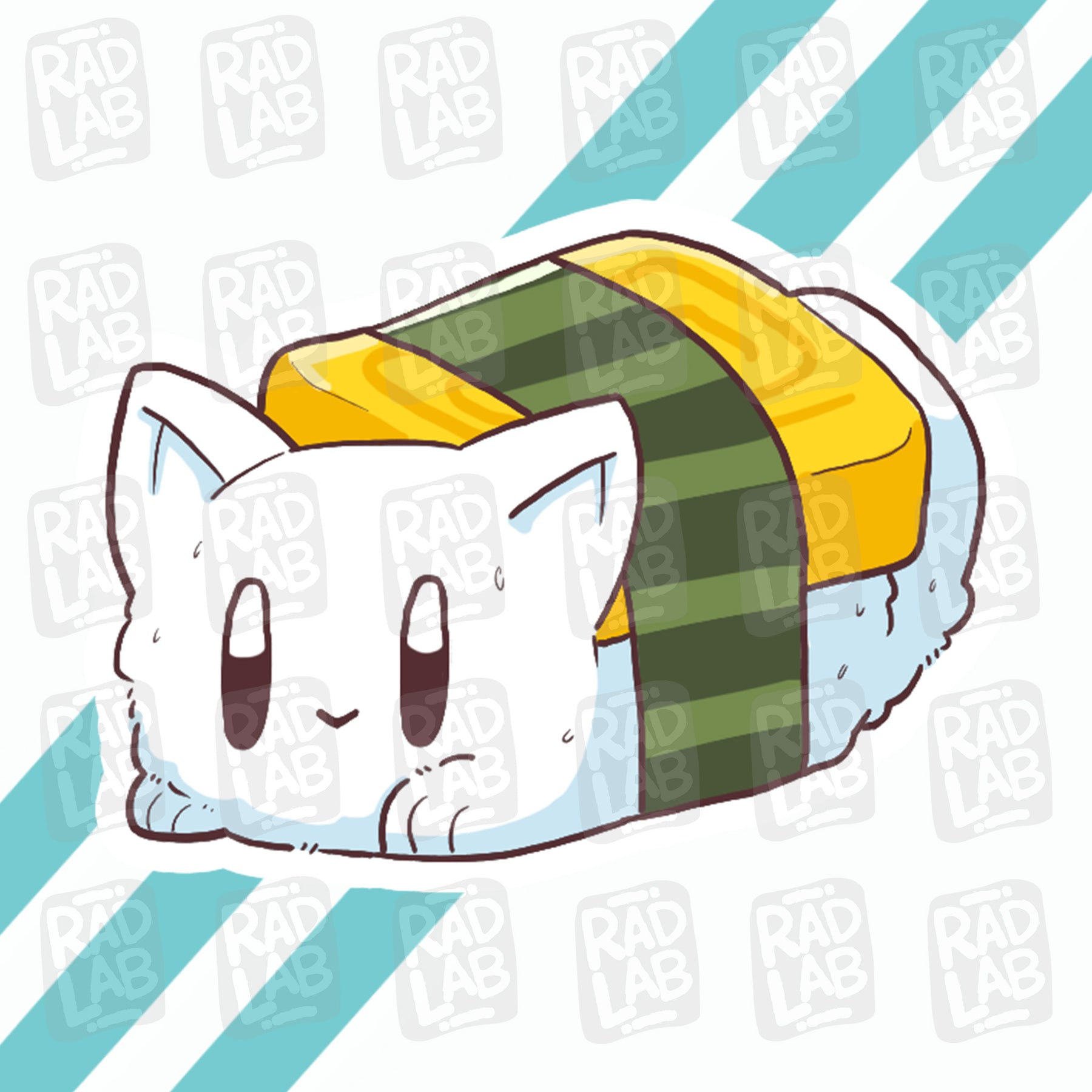 Tamago Cat | Waterproof Matte Vinyl Sticker