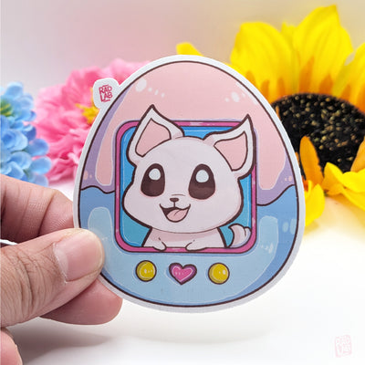 Zeus Sticker in a tamagotchi