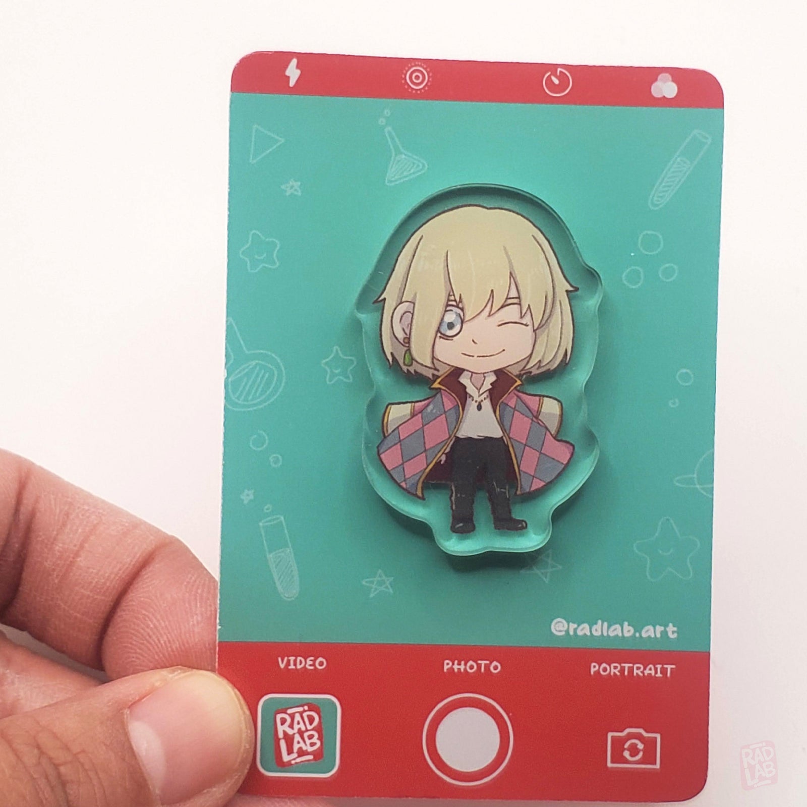 Acrylic Pin | Castle Wizard | 1.5 inch