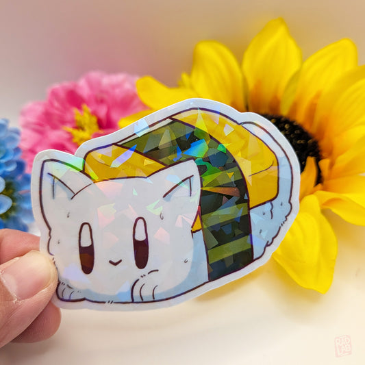 Tamago Cat | Waterproof Matte Vinyl Sticker